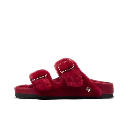 Birkenstock 1774 EVA Устойчивые к истиранию Слипоны Женские Красные