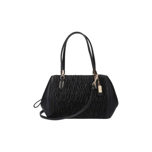 COACH Madeline Кожа Портативный Crossbody Сумка Сумка через плечо Маленькая Женская Черная