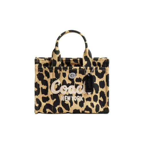 COACH Cargo Холщовая сумка через плечо сумка маленькая женская черная многоцветная