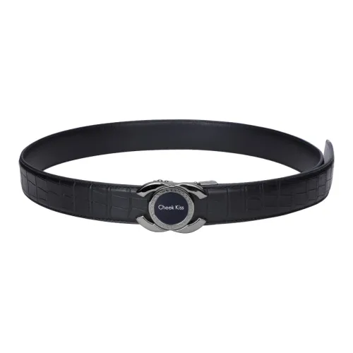 Cheekkiss Кожаные ремни с крокодиловым узором мужской 3,5 см