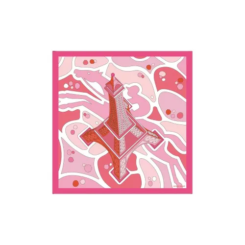 LONGCHAMP Шелковые шарфы Женские Розовый