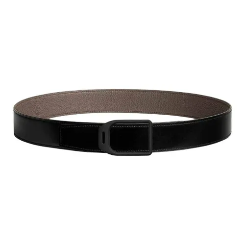 HERMES Телячья кожа Кожаные ремни Мужской Черный Ширина 3,8 см