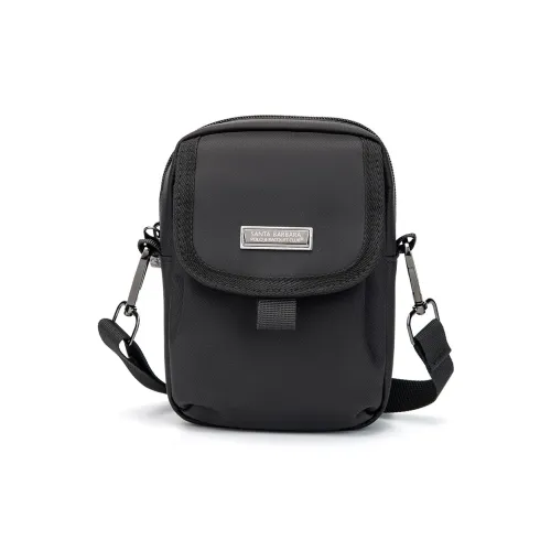 SANTA BARBARA POLO RACQUET CLUB Ткань Сумка через плечо Стандартная Мужская Черная Королевский Синий