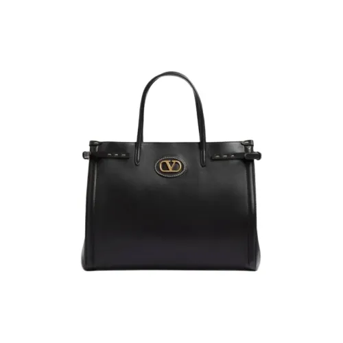 Valentino Телячья кожа Сумка через плечо Сумка среднего размера Унисекс Черная