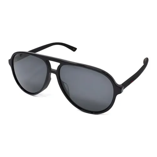 GUCCI Пластик Aviator Солнцезащитные очки Мужские Черные