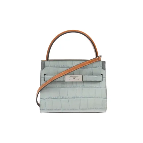 Tory Burch Lee Radziwill Кожа Сумка через плечо Сумка Женская Светло-синяя