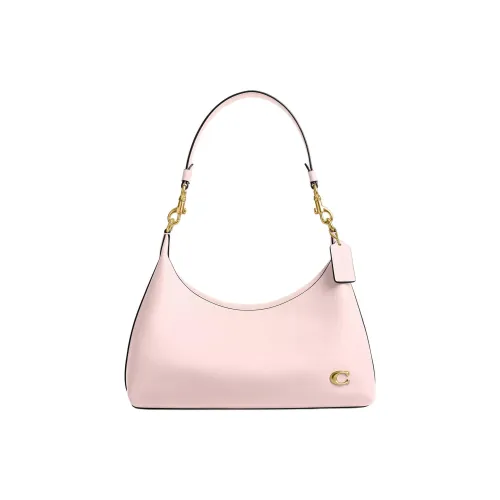 COACH Juliet Перчаточная Дубленая Кожа Сумка Сумка через плечо Сумка через плечо Большая Женская Румяно-Розовая