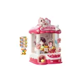 [Большой Рекомендуемый Размер/Двойное Питание Пава] Розовый Динозавр Плюшевая Игрушка Стиральная Машина (30 Мягких Игрушек + 10 Капсульных Игрушек + 15 Монет)