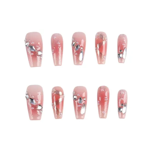 Song Biography Румяна Blending Nail Art Нежно-розовый Pure Elegance Brightening Ручная работа Nail 25mm Средний LADDER