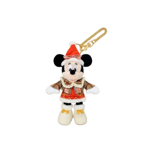Disney 2024 Winter Mickey and Friends Collection Minnie Ключница Кукла Плюшевая Подвеска 17,5 см Высота Shanghai Disney
