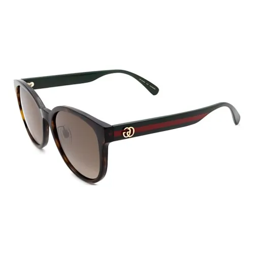 GUCCI Ацетат Круглые Солнцезащитные очки Женские Черепаховый