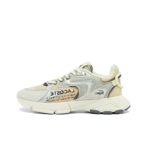 LACOSTE L003 Neo Casual Низкий Топ Бежевый Серебристый Серый Женский