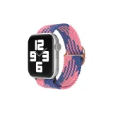 Снэп-кнопка, двойное оборачивание, ткань, трикотаж, узор Z, синий, розовый