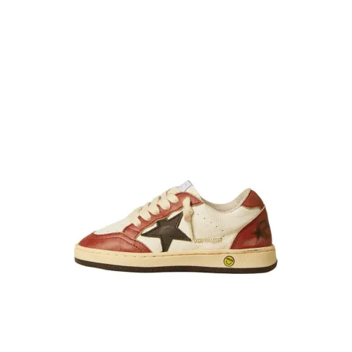 Golden Goose Ball Star Детские Скейтбординги Низкий Топ Красный Черный Kids