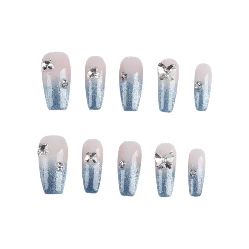 Song Biography Синий Градиентный Кошачий глаз PURE And Seductive LADY Стиль Осветляющий Nail Art 25 мм Средний LADDER