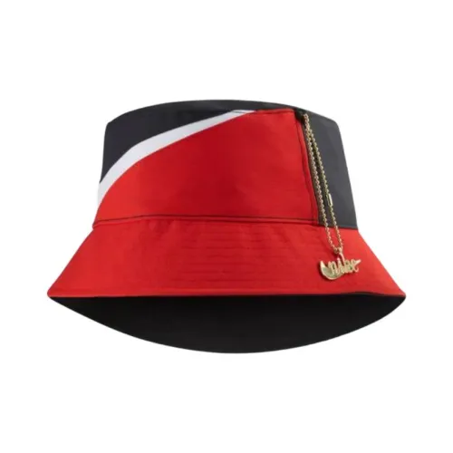 Nike Полиэстер Эластан Шляпы ведра Женские Черный Красный
