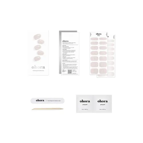 OHORA Ногтей Стикер 30 Ногтей Стикер + Ногтей Рулон + Деревянный Стик + Спиртовая Салфетка 2 Штуки