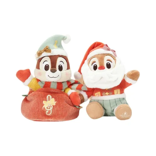 Disney 2024 Winter Mickey Collection Chip 'n Dale Toy Куклы Плюшевая кукла 17 см Рекомендуемый рост Shanghai Disney
