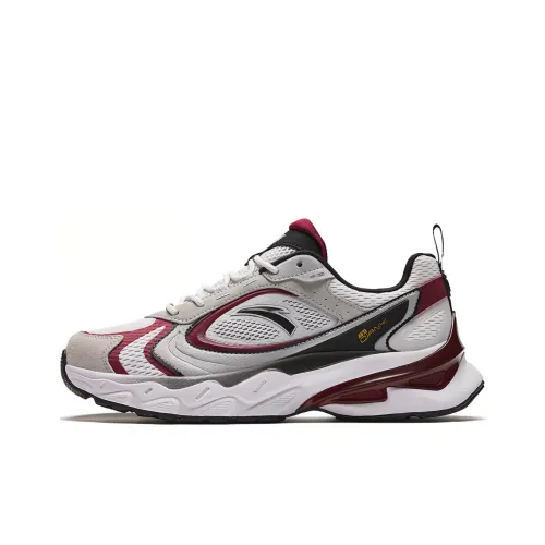 ANTA Millennial 7 Амортизация Износостойкий Низкий Топ Casual Мужской Белый Черный Красный