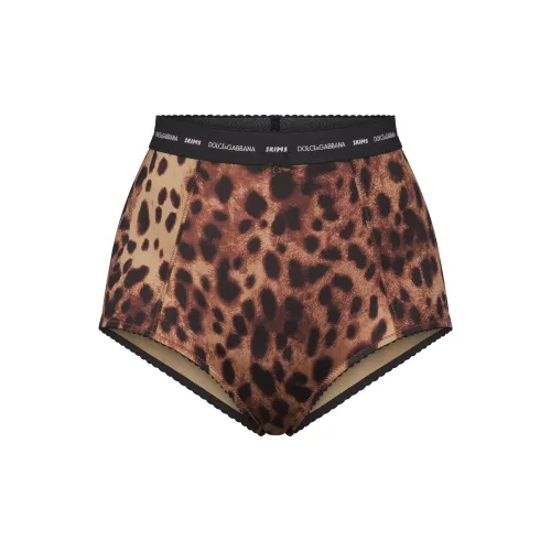 SKIMS DOLCE&GABBANA Collaboration Коллаборация 1 Пачка Леопард/Леопардовый С принтом Женские Трусики-Бикини