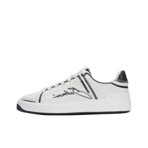 BALMAIN B Court Low Top Скейтборд Кроссовки Мужские Белые