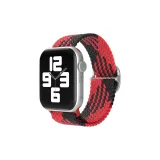 Выдвижной застежка, двойное оборачивание, ткань вязаная, узор Z, черный, красный