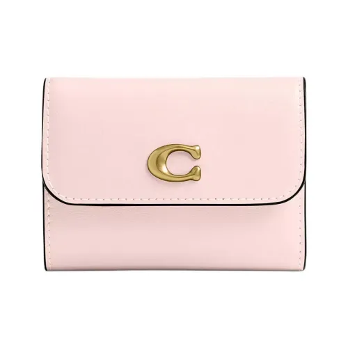 COACH Телячья кожа Кошелек Мини Женский Румяно-розовый