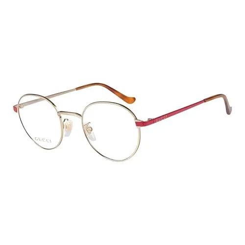 GUCCI Металл Овал Оправы для очков Унисекс Золото