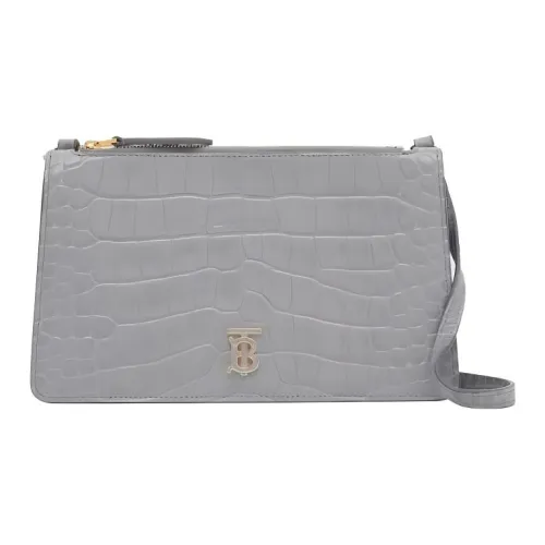 Burberry Телячья кожа Сумка через плечо Мини Женская Серый