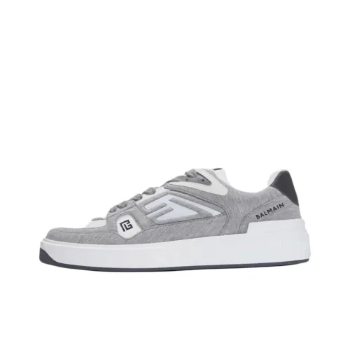 BALMAIN B Корт Низкий Топ Скейтборд Кроссовки Мужские Серые