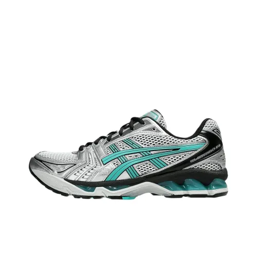 ASICS Gel Kayano 14 Устойчивый к истиранию Низкий Топ Повседневная Беговая Обувь Унисекс Серебристо-Зеленый