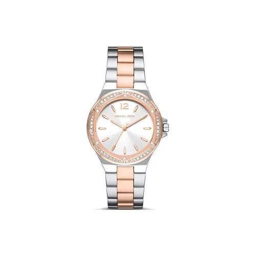 MICHAEL KORS LENNOX Women's Watch Кварцевый механизм ремешок из нержавеющей стали 37 мм серебристый циферблат