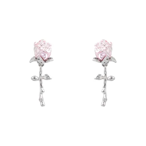 KING OF BLING Медные серьги-гвоздики женские Год Змеи Удачи