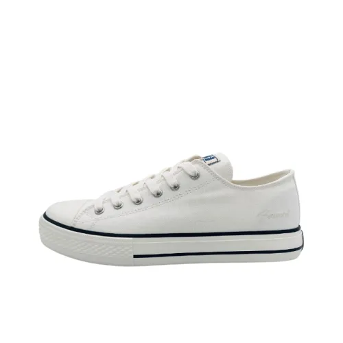 QIANJIN Canvas Shoes Low Top Ecru Men's