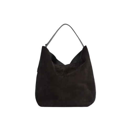 TOTEME Корова Кожа Тоут Сумка Сумка для покупок Сумка через плечо Большая Женская Темно-Кофейный Цвет