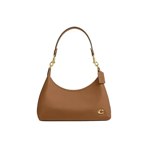 COACH Juliet Перчаточная Дубленая Кожа Сумка Сумка через плечо Сумка через плечо Большая Женская Медово-Коричневая