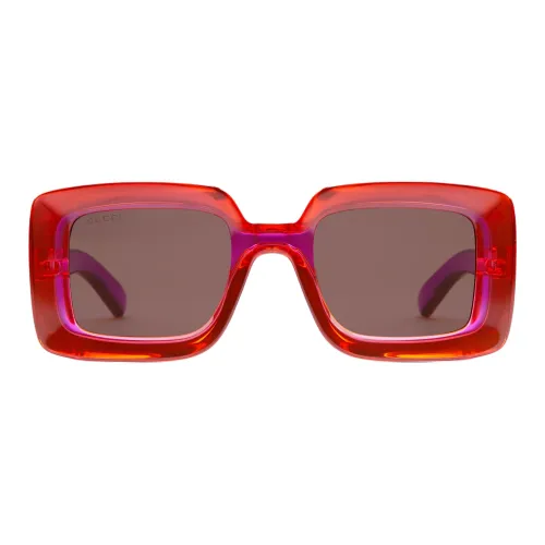 GUCCI Воздействие Литья Квадратные Солнцезащитные Очки Женские Фиолетовые