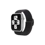 Флип-застежка, двойное оборачивание, ткань вязаная, черный