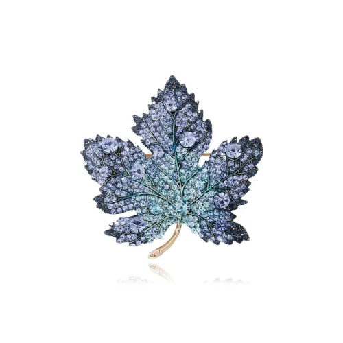 Фиолетовый сплав, женские броши