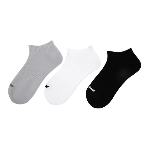 LINING Sports Life Collection 3 шт Черный+Белый+Лайм Унисекс Носки