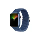 Двойное оборачивание, ткань вязаная, звездный синий