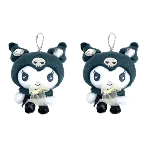 Санрио Girl Series Kuromi Брелок 2 шт Куклы Плюшевый Брелок 13,5 см Рекомендуемая высота