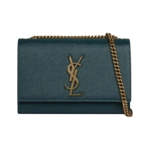 SAINT LAURENT Kate Коровья кожа Сумка через плечо Сумка на плечо Женская Синяя