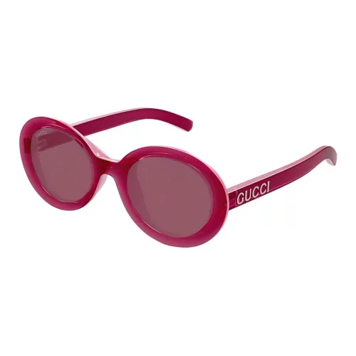 GUCCI OVAL SUNGLASSES Женские Красный
