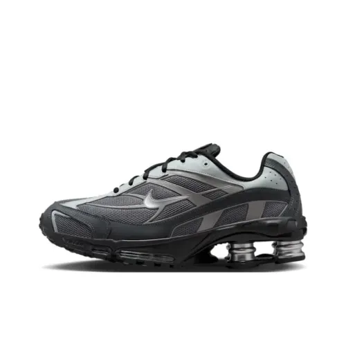 Nike Shox Ride Slip Resistant Abrasion Resistant Низкий Топ Беговые кроссовки Унисекс Черный