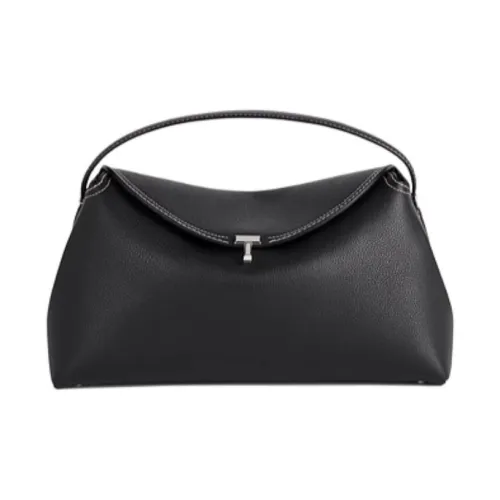 TOTEME Сумка через плечо из коровьей кожи сумка среднего размера женская черная