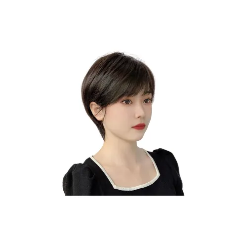 LOUIS FERRE LUIGI Ухо-направленные Короткие Парики Бесшовный Full Голова COVER с Рекомендуемым Возрастом и Уменьшающим Дизайном