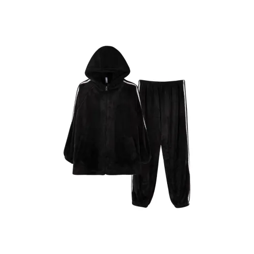 XIAFENYAN Пижамный комплект женский черный