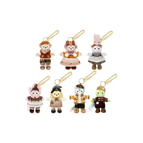 Disney 2024 Хэллоуин Duffy and Friends Collection Куклы Плюшевый Брелок 13см 13,5см 14см 15см Высота Шанхайский Дисней