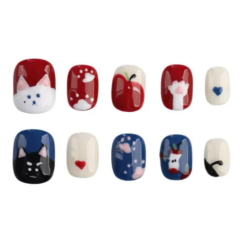 Song Biography Cartoon Cute Осветляющий Котенок Ультра Короткий Ногти 15 мм Короткий ЛАДДЕР